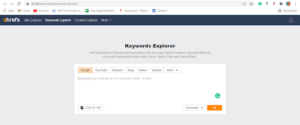 Ahref keyword explorer